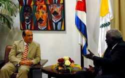 Cuban VP Esteban Lazo Meets with Cypriot Foreign Minister